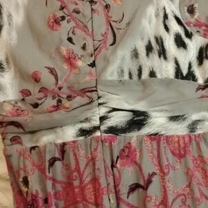 Roberto Cavalli Pink and Gray Dress